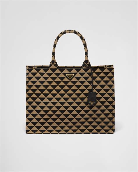 prada canvas tote in beige|prada fabric tote price.